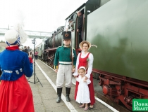 Zabytkowy parowóz przyjechał do Dobrego Miasta (7)